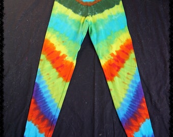 Grateful Dead Tie Dye Yoga Pants-Stealy by GratefullyDyedDamen