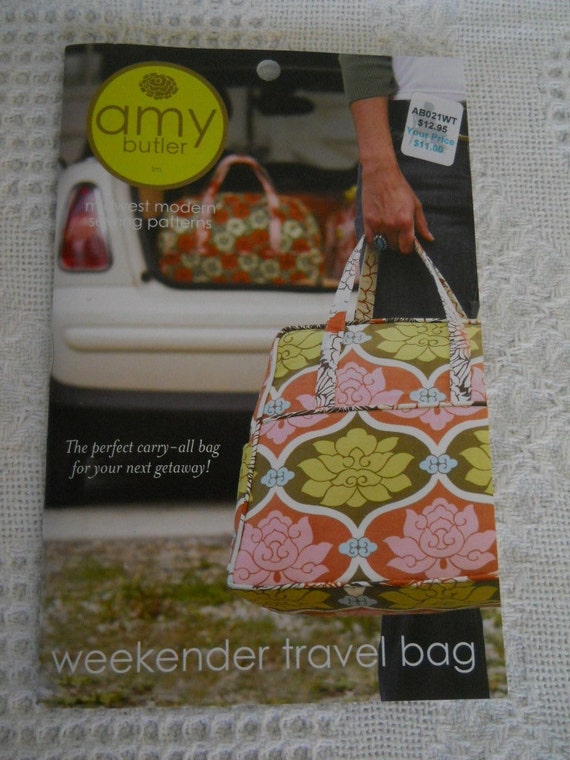 AMY BUTLER Bag Pattern Weekender Travel Bag Midwest