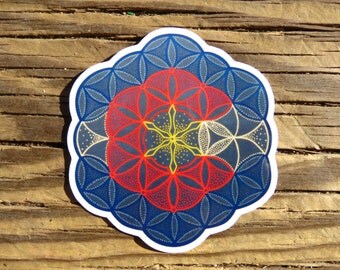 Round Sacred Colorado Sticker