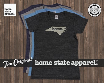 North Carolina Home. T-shirt- Womens Cut- Tri Blend