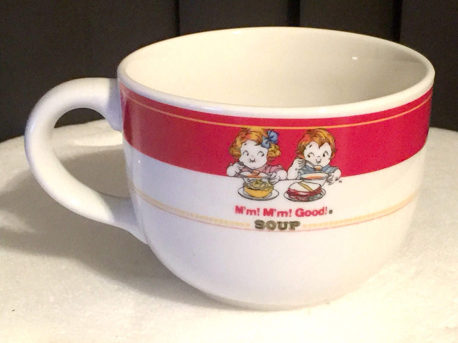 Vintage Large Campbells Soup Mug Perfect to by QUEENIESECLECTIC