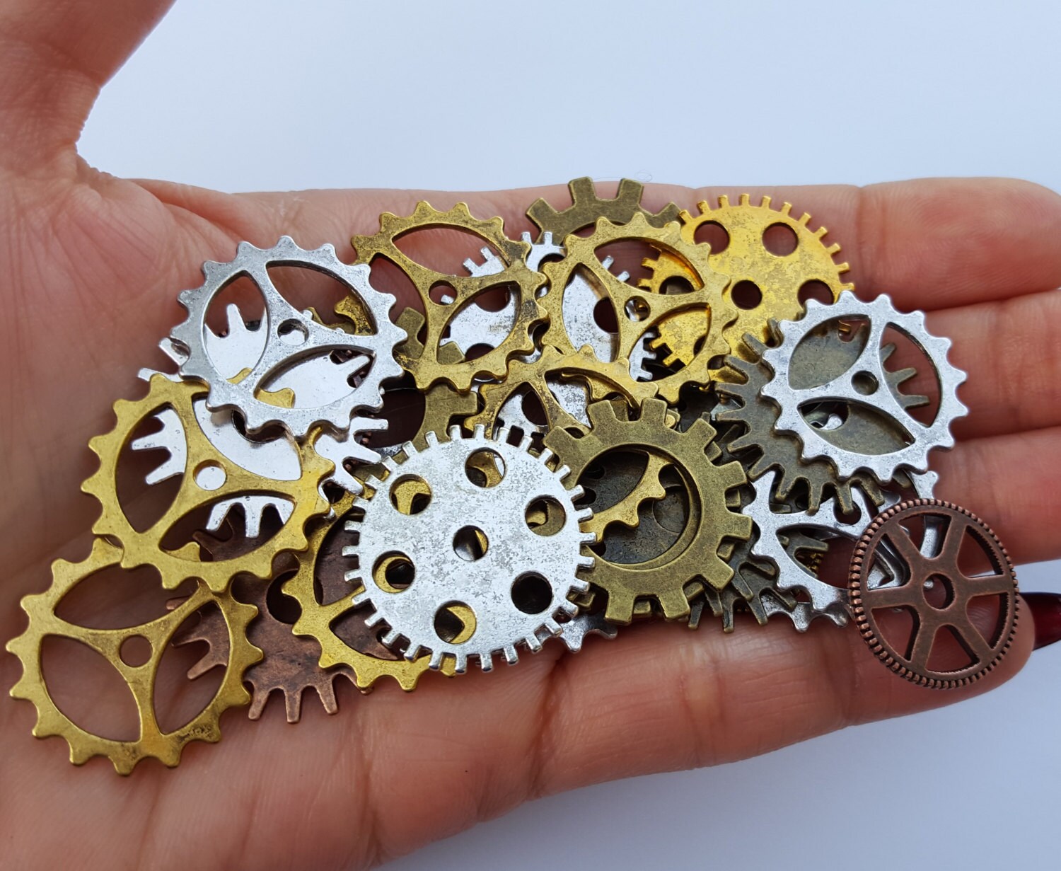 Wholesale Vintage Brass Steampunk Gear by MakeBeautifulJewelry