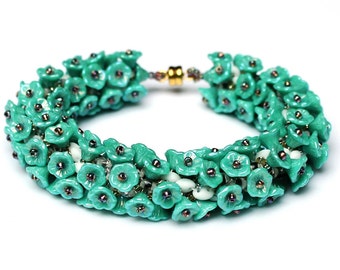 PDF Anleitung Armband "Lavendel" / Beading Tutorial Bracelete
