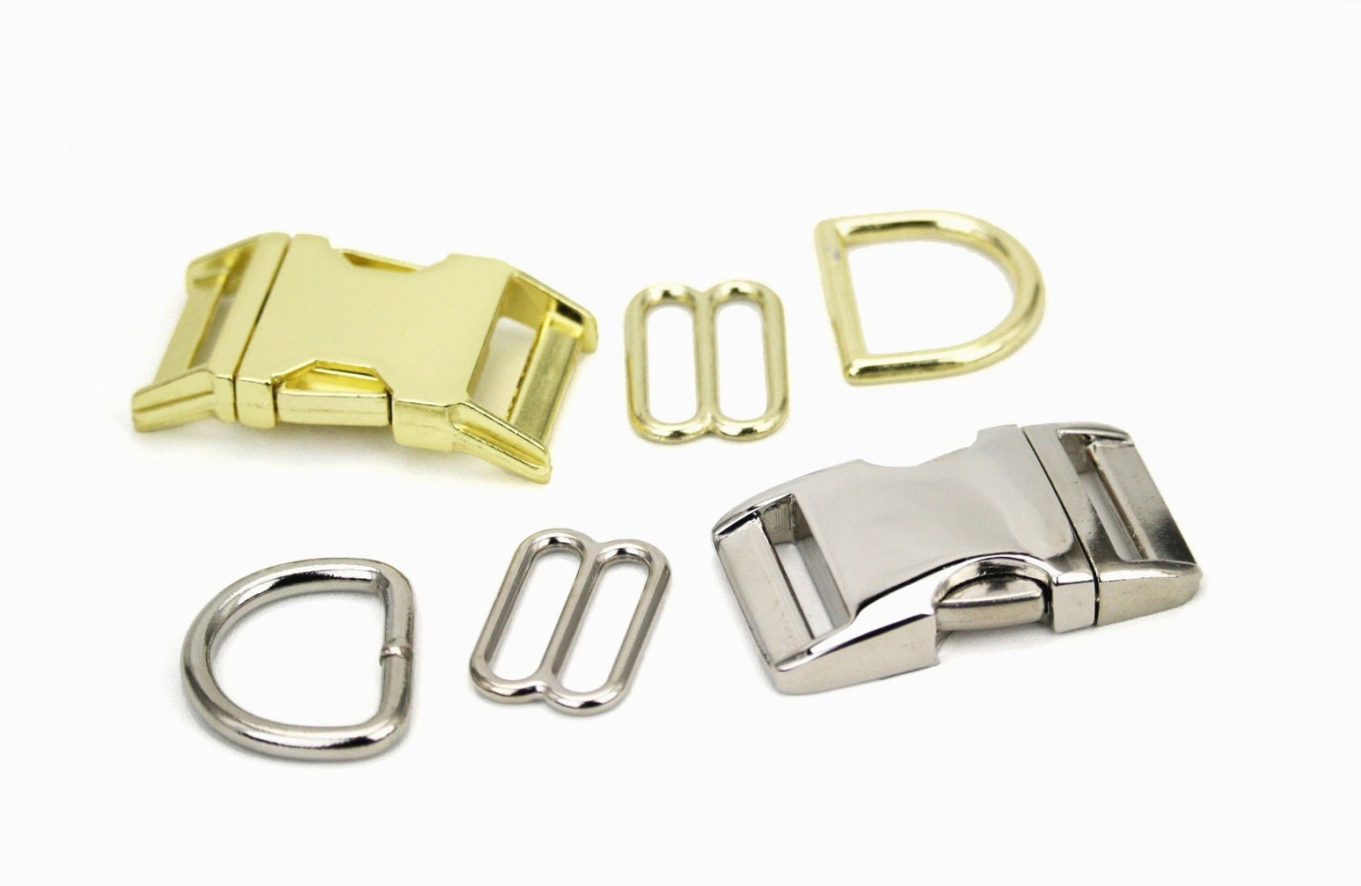 Metal Hardware Upgrade for Dog Collar SilverTone Bright