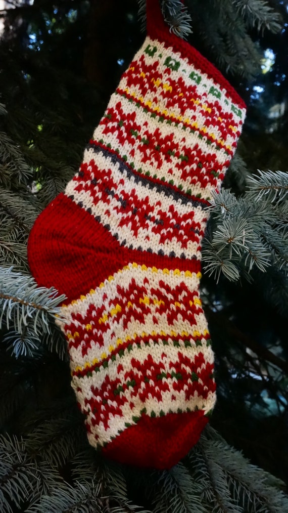 Christmas Socks DIY Pattern Knitting Kit Christmas