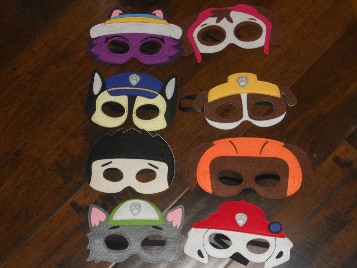 Paw Patrol MASKS by Unique2YouGifts on Etsy