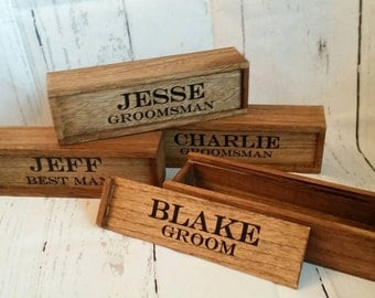 Groomsman Gift Cigar Box, Grooms Gift, Cigar Box
