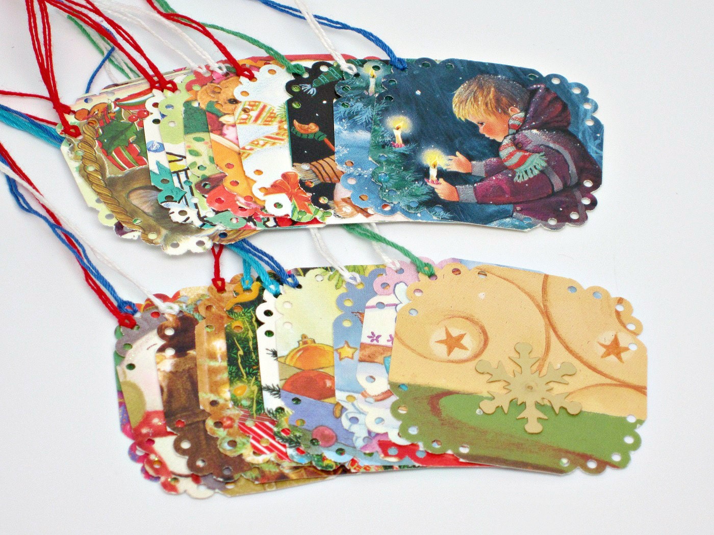 whimsical christmas gift tags recycled christmas cards whimsical christmas gift tags recycled christmas cards