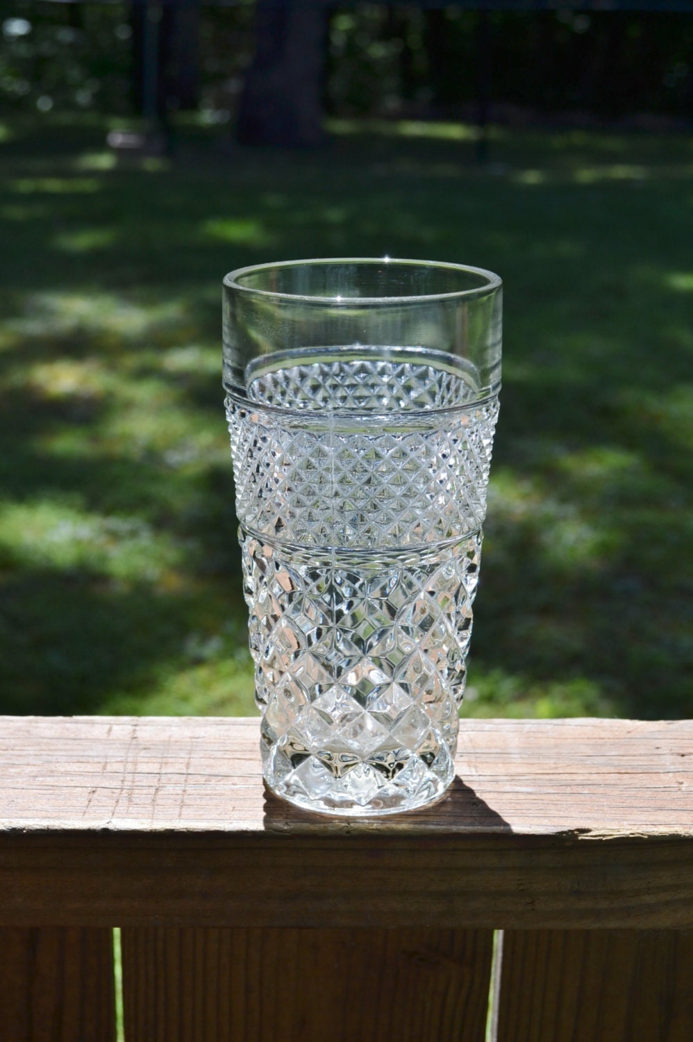 Vintage Wexford Glass Tumbler Set of 6 Clear Drinking Glass