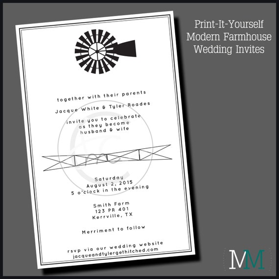 Farm Style Wedding Invitations 3