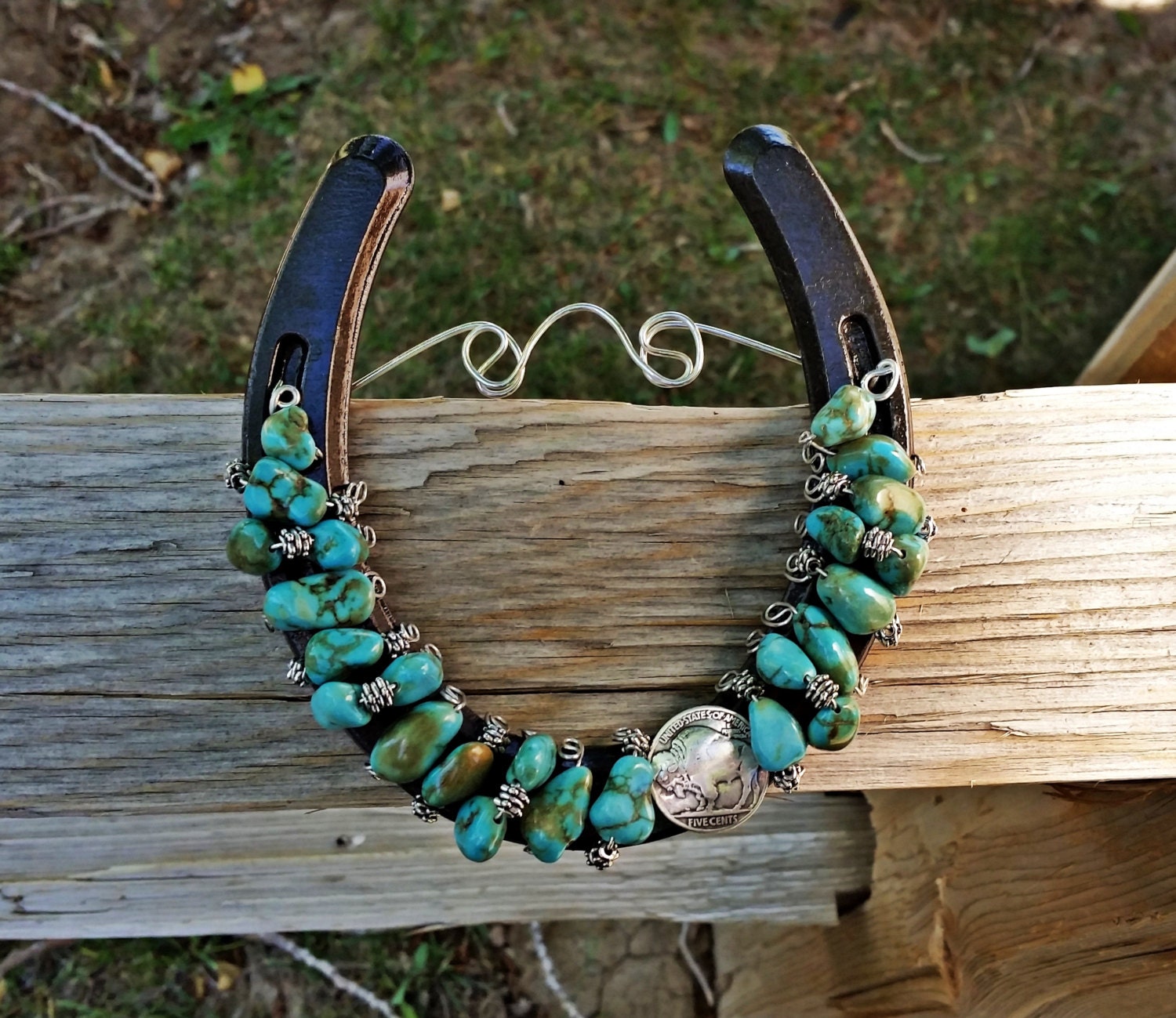 Good Luck Horseshoe Turquoise Horseshoe Native American