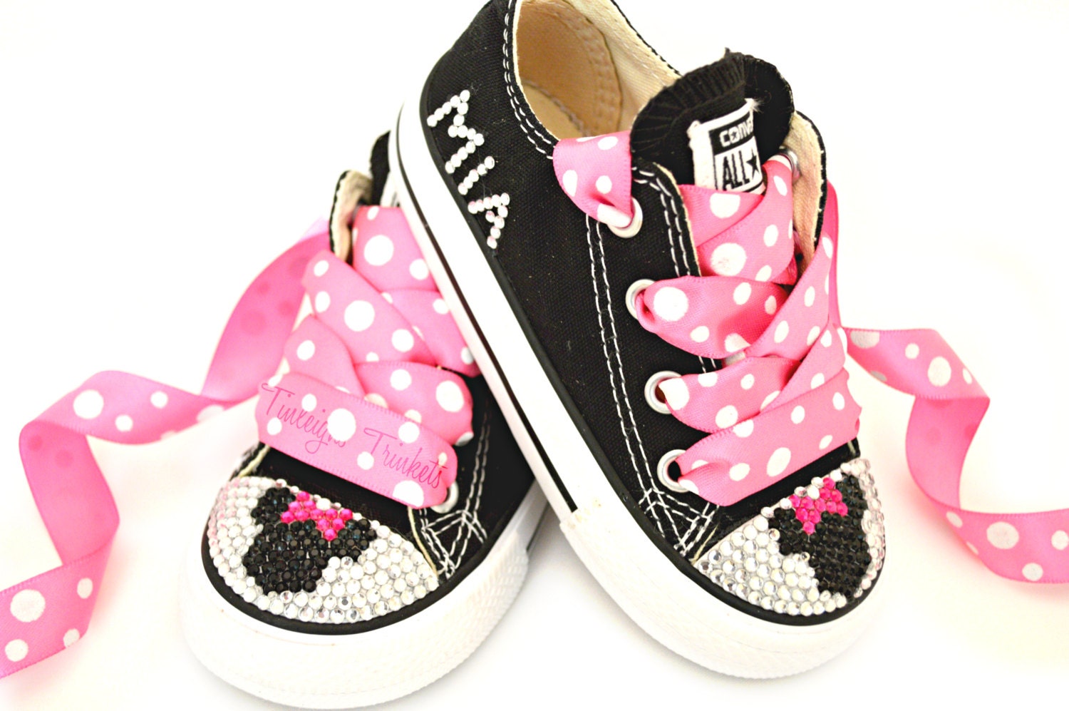 Minnie Mouse Toddler Converse Bling Shoes Hot Pink Disney