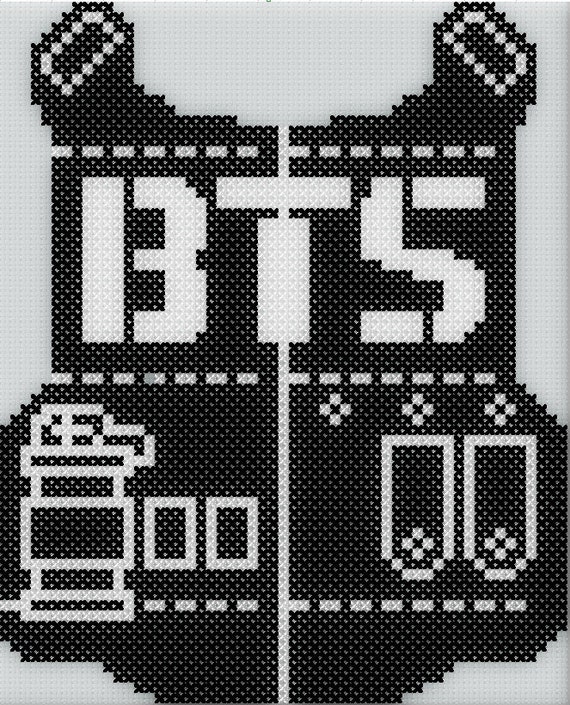 BTS Logo Cross Stitch Pattern