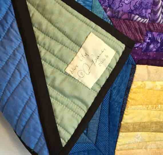 CLEARANCE. Quilted wall hanging. Geometric quilt. Abstract