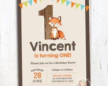 Unique fox birthday party related items | Etsy