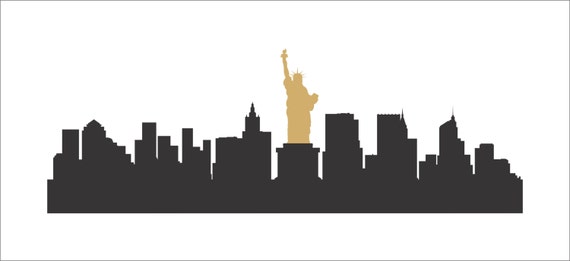 NEW YORK Skyline STENCIL 7 Sizes Available Create New York