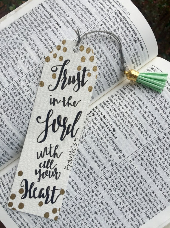 handmade bible verse bookmark
