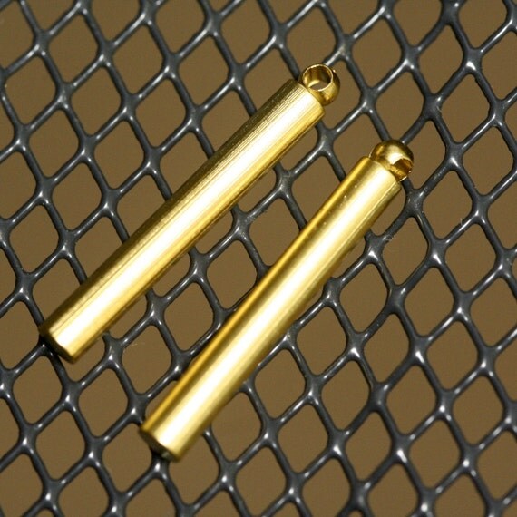 Gold plated brass rod 10 pcs 3x23mm 0.93 1.2 mm