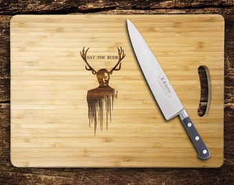 Hannibal Cutting Chopping Board, Eat The Rude. Birthday Gift