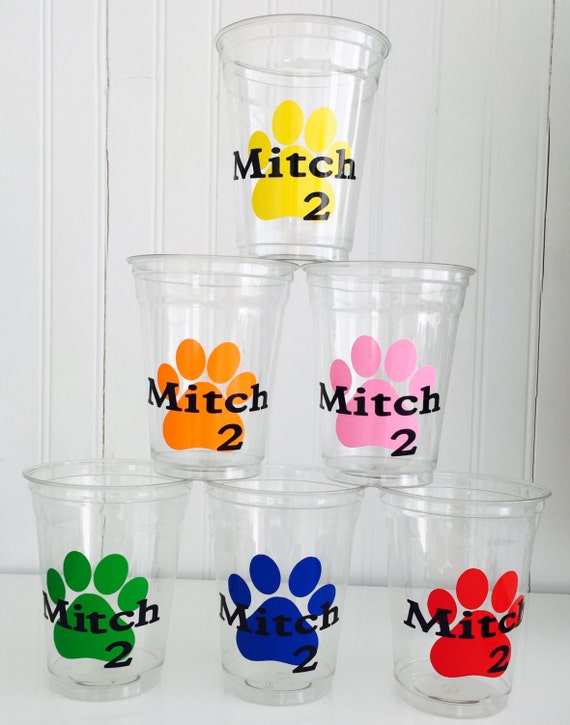 Items similar to 12 Personalized Paw Patrol Party Cups, Paw Patrol ...