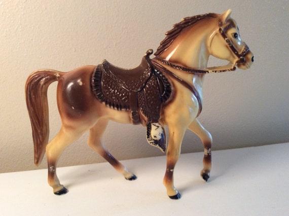 vintage plastic horses