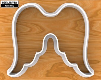 Angel Wings Cookie Cutter, Selectable sizes