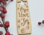 Personalised wooden bookmarks, Christmas gift, 5th anniversary, stocking filler - star, heart or horse designs (BM01)