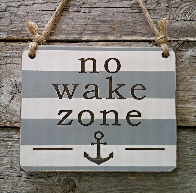 No Wake Zone Baby Sign Nursery Sign Baby Decor Nursery