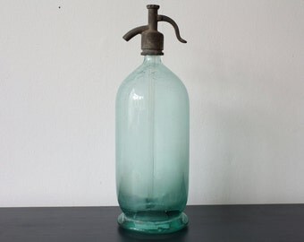 Vintage seltzer bottle - Glass soda syphon