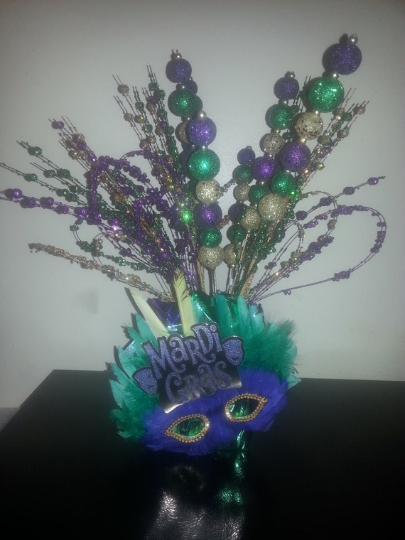 mardi gras themed centerpieces