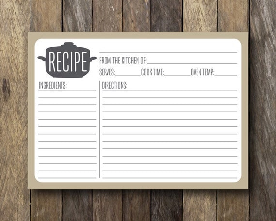 free printable 5x7 recipe cards