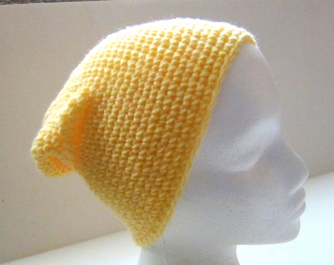 Slouchy Hat, Slouchy Beanie, Crochet Hat, Yellow Hat, Winter Accessories