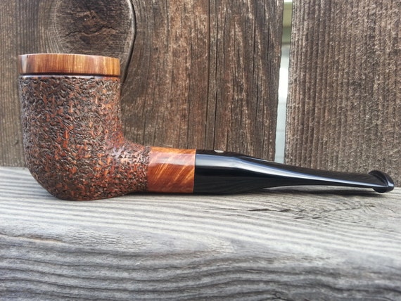 briar billiard/dublin style pipe by DPpipes on Etsy