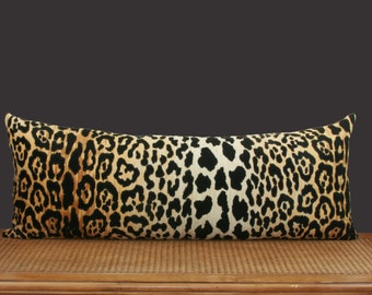 Long lumbar pillow | Etsy - Extra long lumbar pillow cover Leopard velvet lumbar bolster Braemore Jamil  large lumbar 10x28 12x36 14x26 13x34 14x31 14x36 18x34 18x38