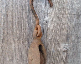 Antique Cast Iron Pulley