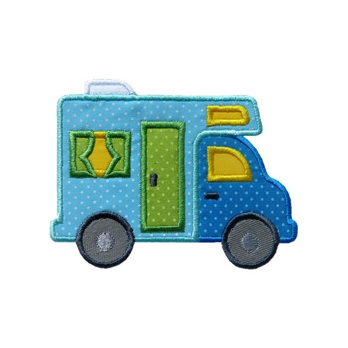Rv camper applique machine embroidery digital design trailer Rv camper applique machine embroidery digital design trailer