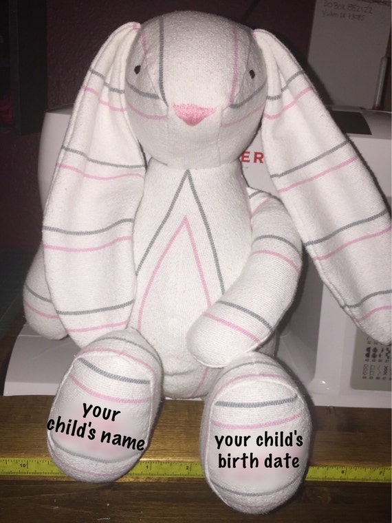 Baby Receiving Blanket or Hospital Blanket Plush Bunny