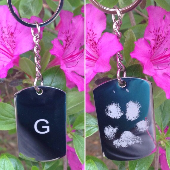 New Pet Keychain DogTag photo gift new dad by PersonalizedJewlery