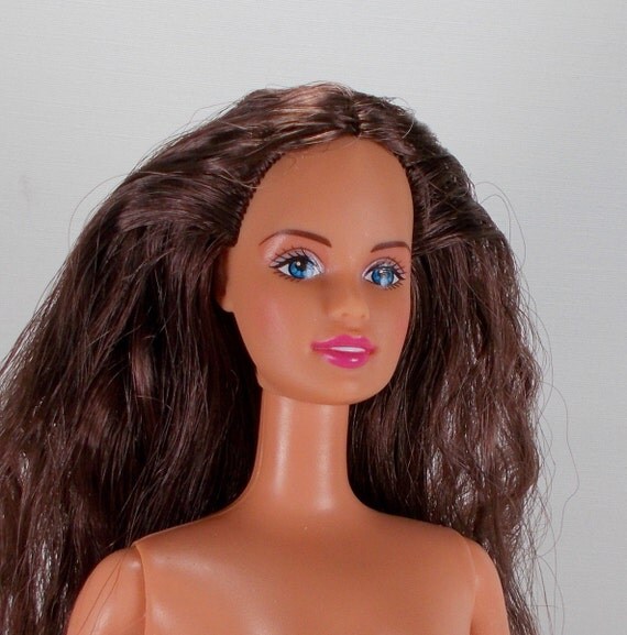 brown hair barbie doll