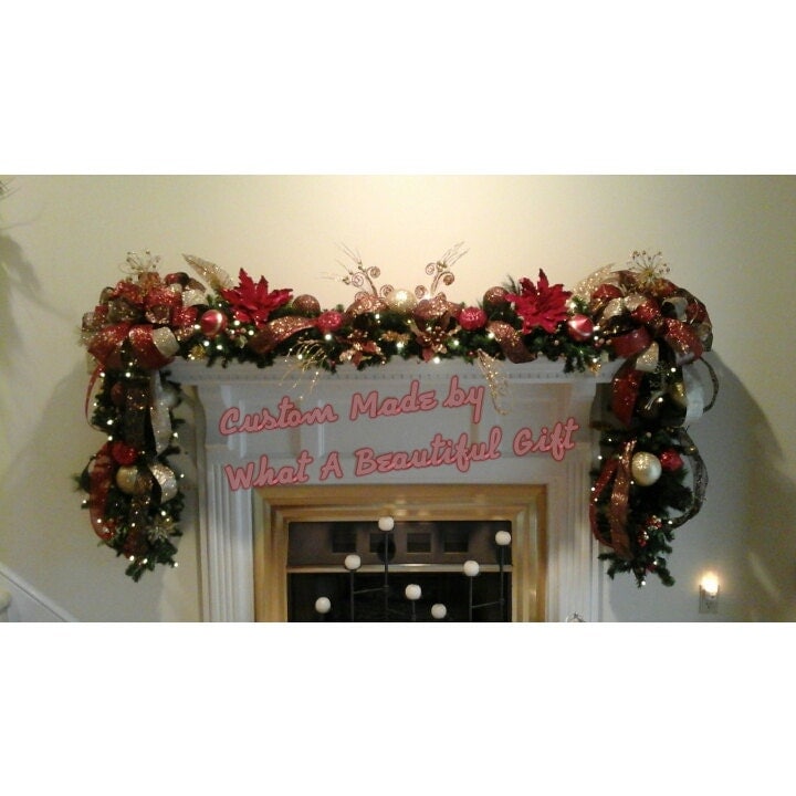 christmas fireplace mantel lighted garland by christmas fireplace mantel lighted garland by