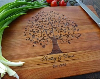 Personalized Cutting Board. Couple cutting board. Custom Lazer engraved. Wedding gift, Mother's Day gift, Father's Day gift, anniversary