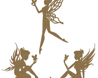 Fairy Trio Laser Cut Chipboard FREE SHIPPING! in US and Canada