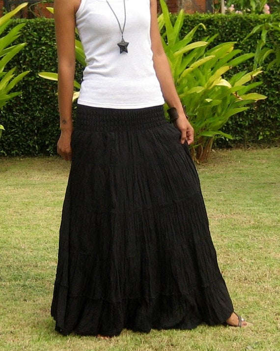 Plus Size Long Maxi Skirt Long Skirts for Women Boho Skirt