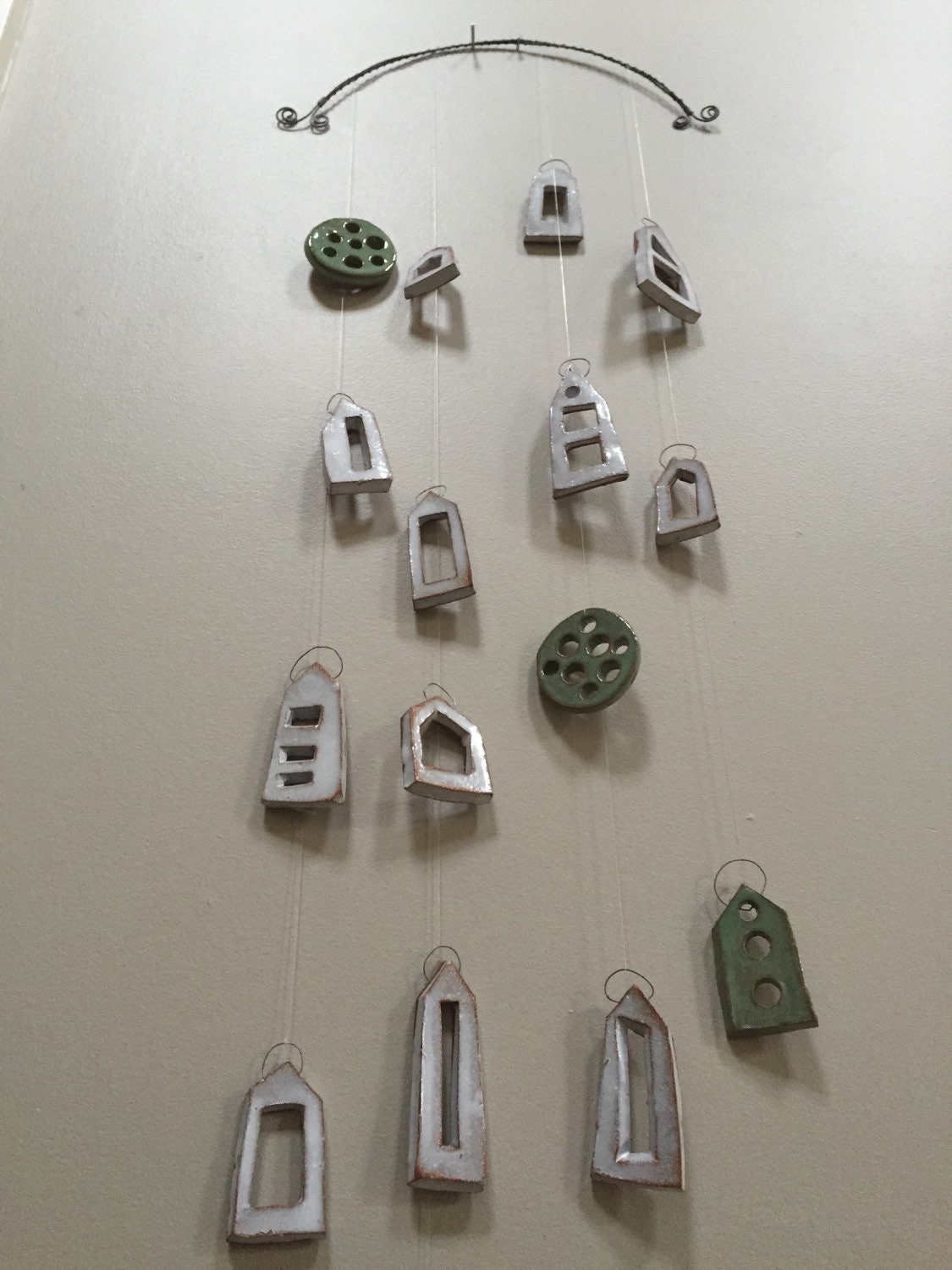 Ceramic Wall Mobile by StephanieBoydWorks on Etsy