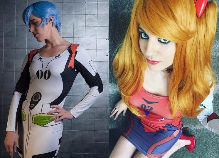 Evangelion Plugsuit inspired dresses