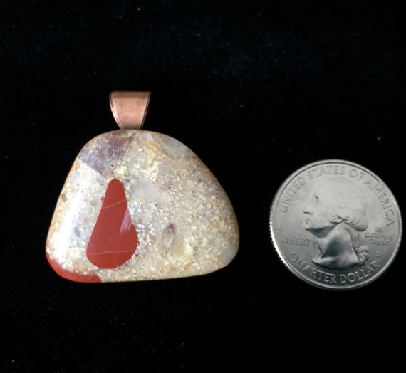 Michigan Pudding Stone Natural Shape Pendant with by BethStones