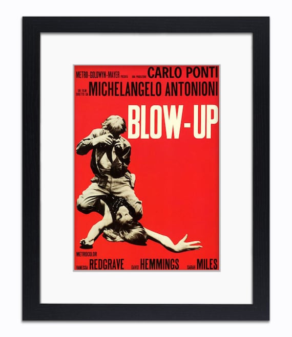 Blow Up Film Promo Mounted & Framed Vintage Print