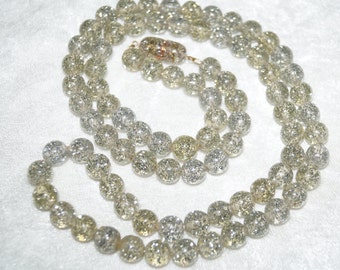 50's 60's Maxi-Balls-Glitter-Necklace