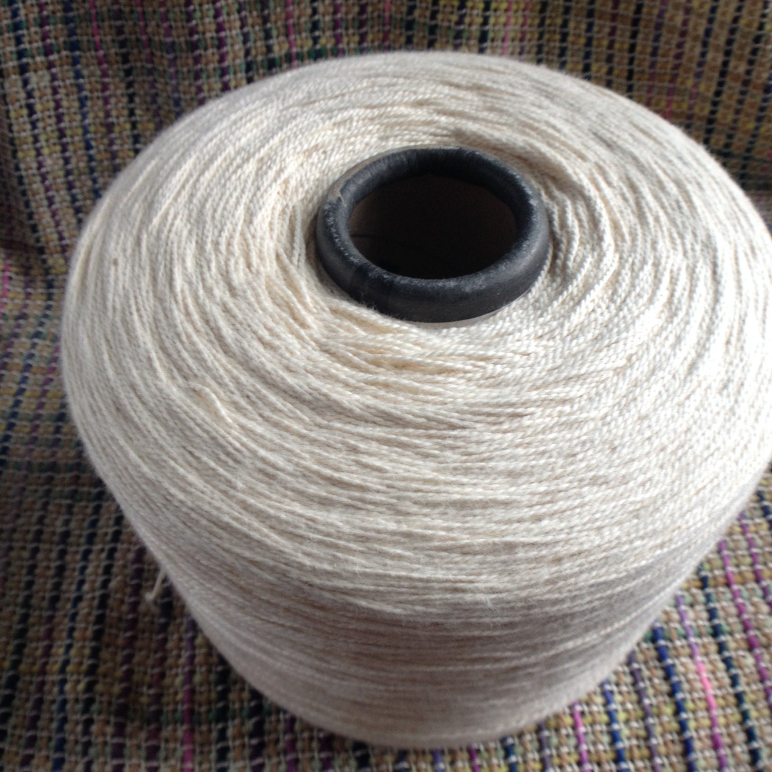 4/2 natural organic cotton spool of yarn for weaving crochet