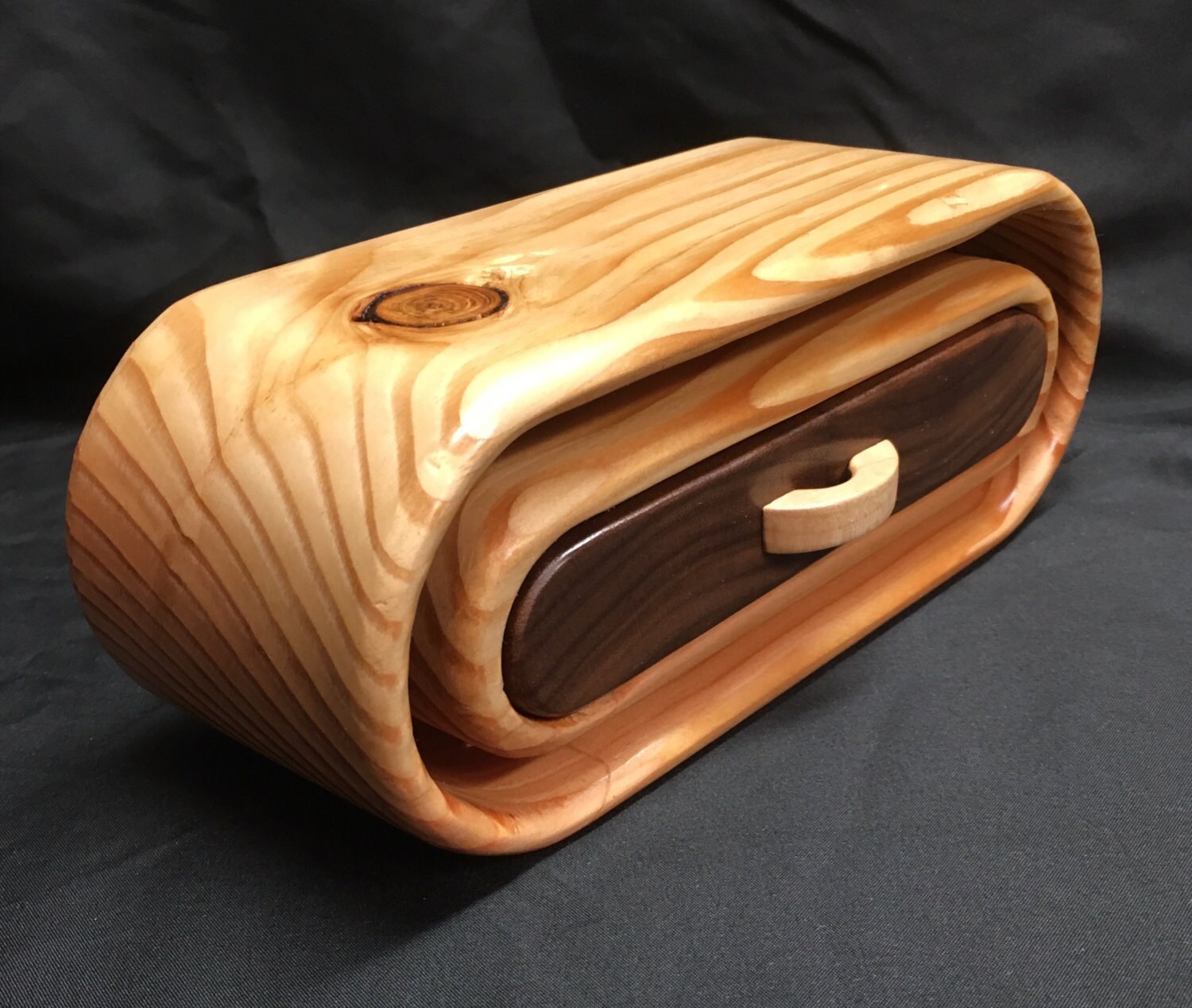 Handcrafted bandsaw jewelry box made from reclaimed wood